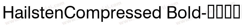 HailstenCompressed Bold字体转换